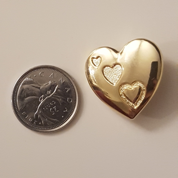 [THE VARIETY CLUB] Triple Heart Brooch - Picture 7 of 7